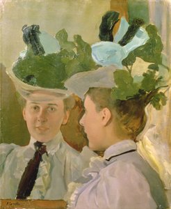 鏡に映る女、1898 作： Konstantin Andreevic Somov